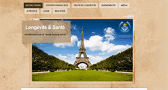 Desktop Screenshot of longevite-sante.org